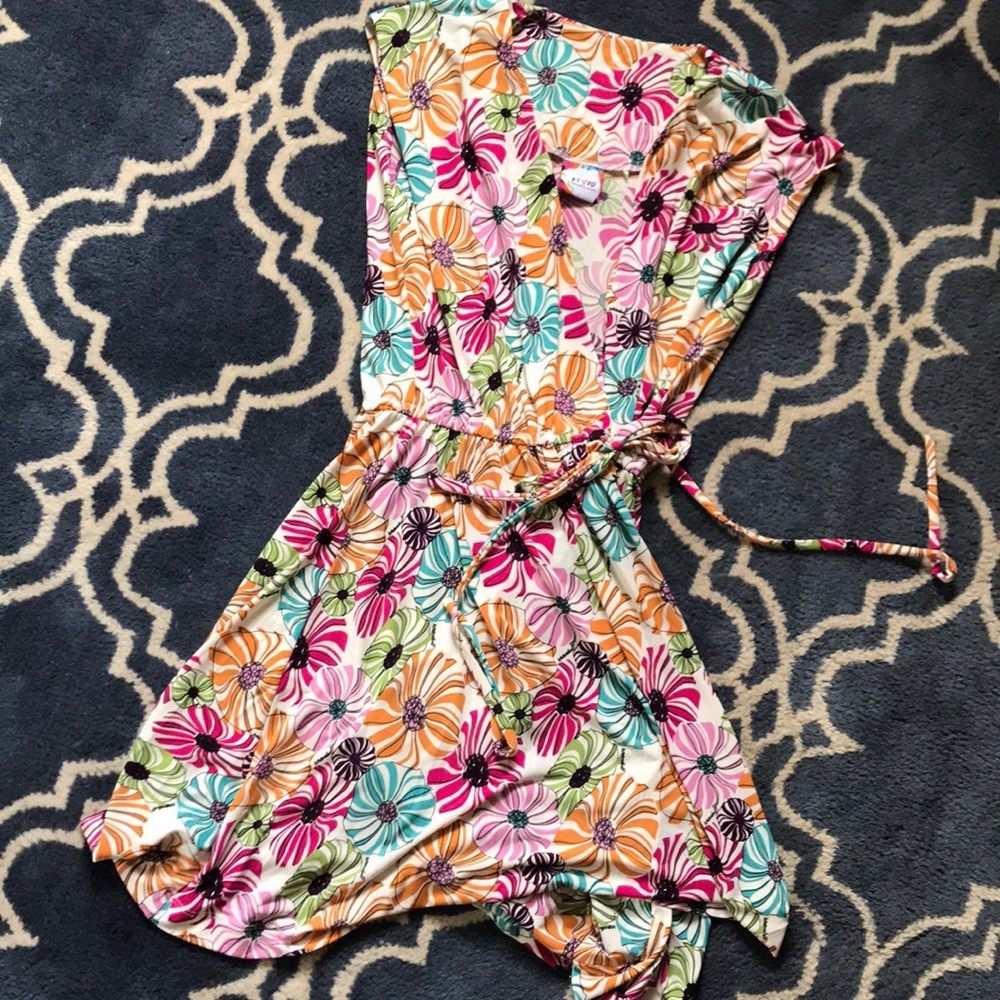Floral wrap dress
